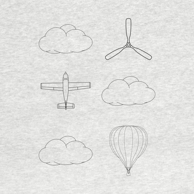 Flight themed pattern by Cool Duck's Tees